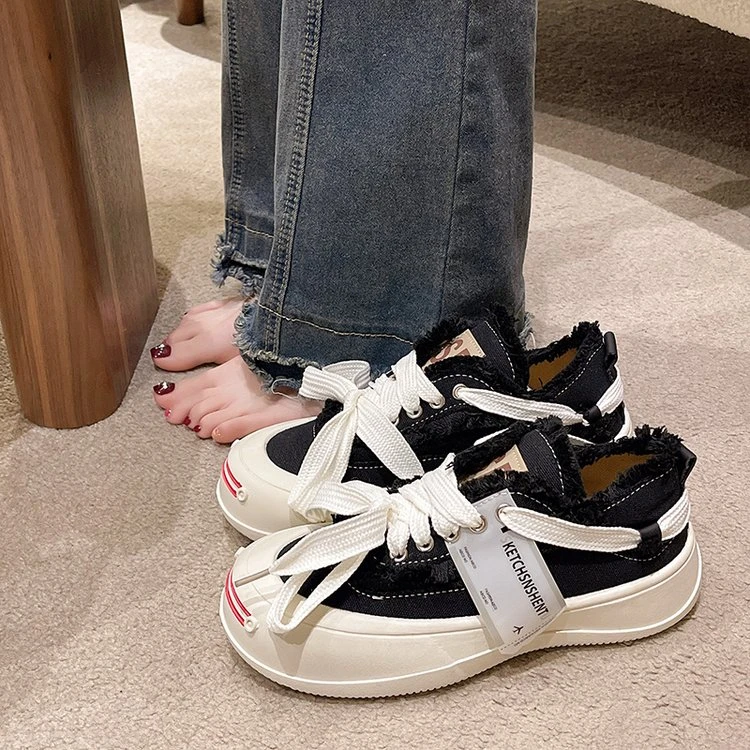 thick soled smiley face shoes